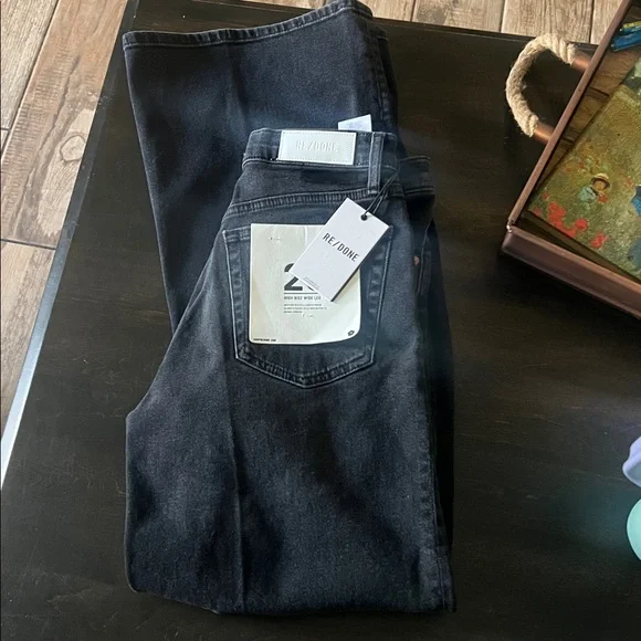 Revolve Re/Done high rise wide leg new size 25 - Picture 7 of 8